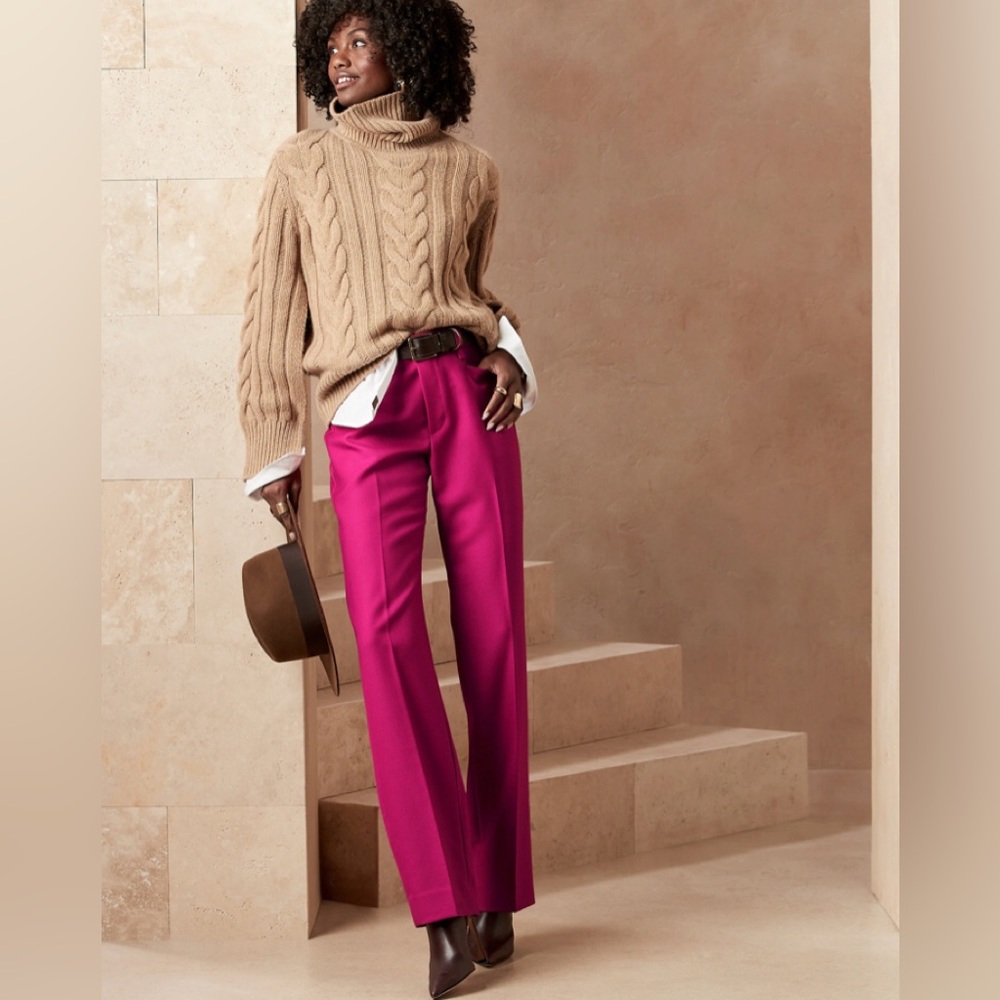 Banana Republic fuchsia pants size 8